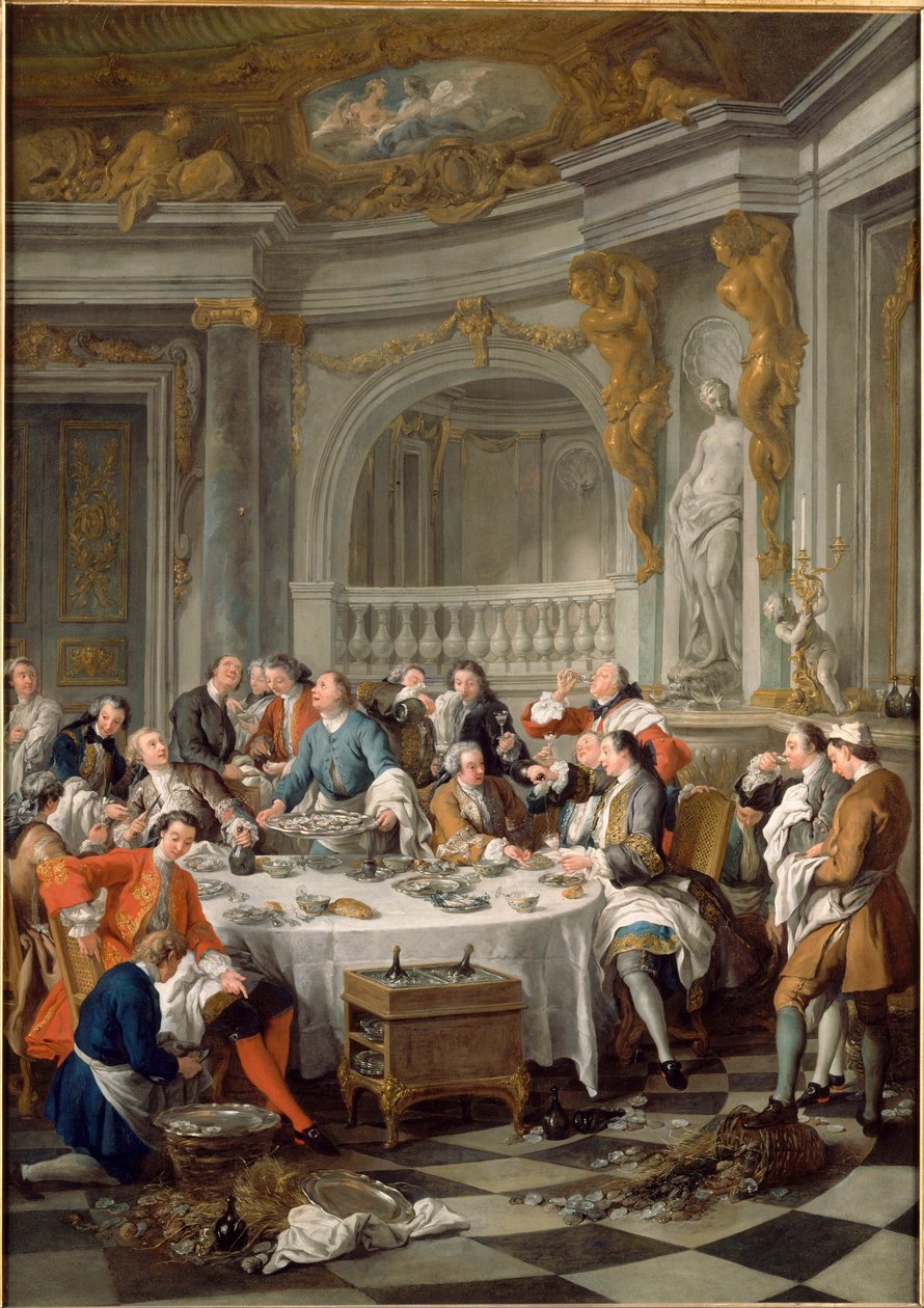 Almoço de ostras de Jean François de Troy