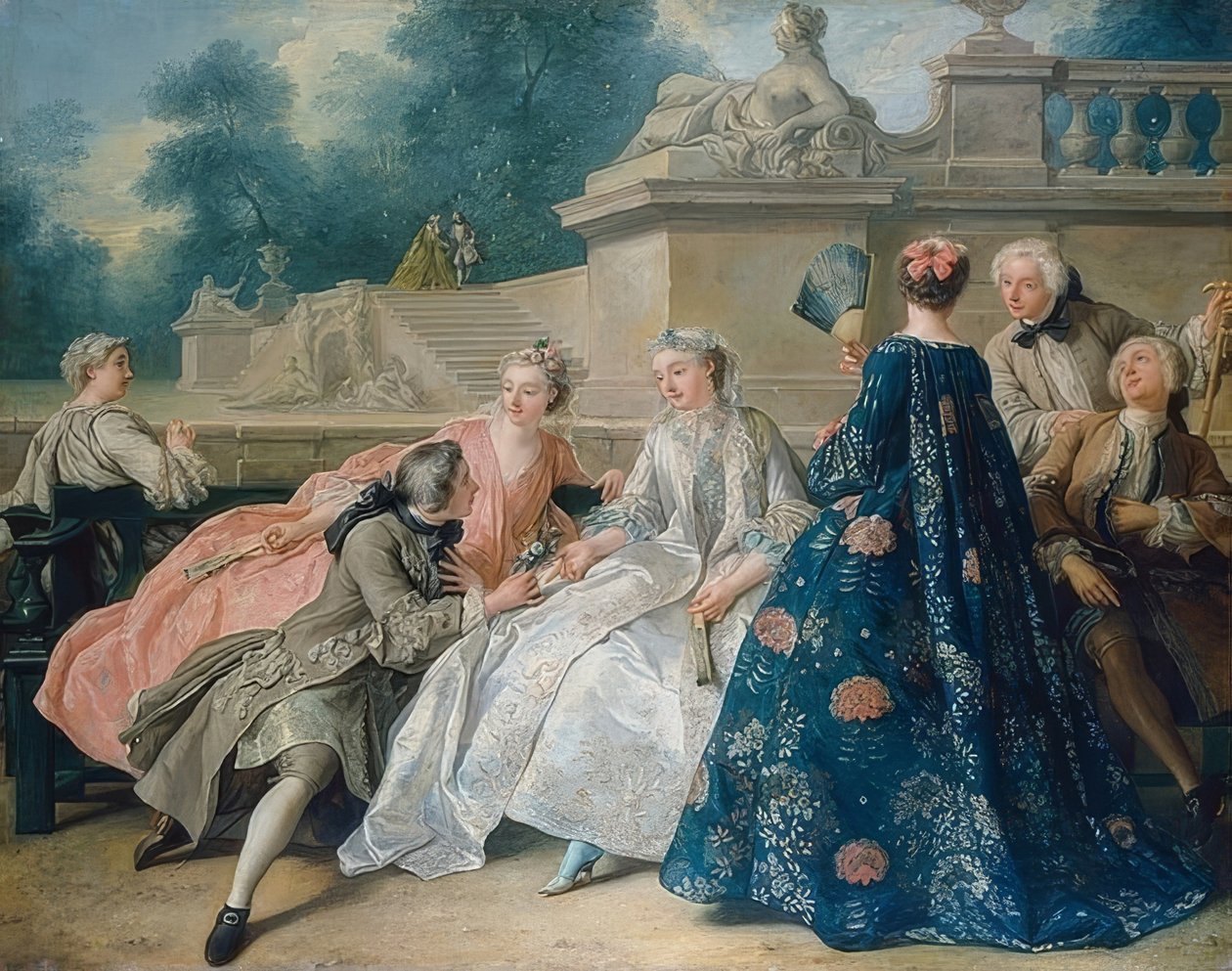 Declaração de amor. 1731 de Jean François de Troy