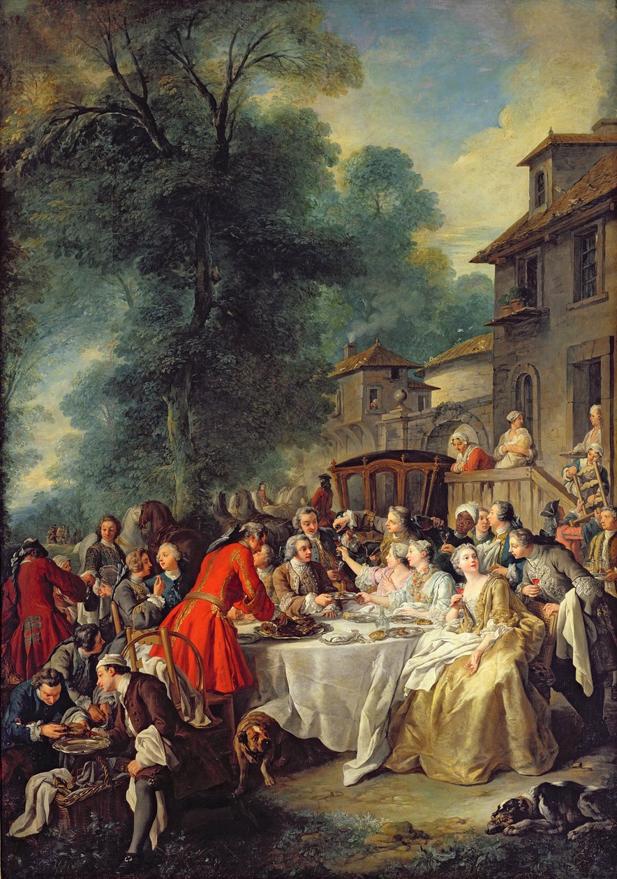 O almoço de caça, 1737 de Jean François de Troy