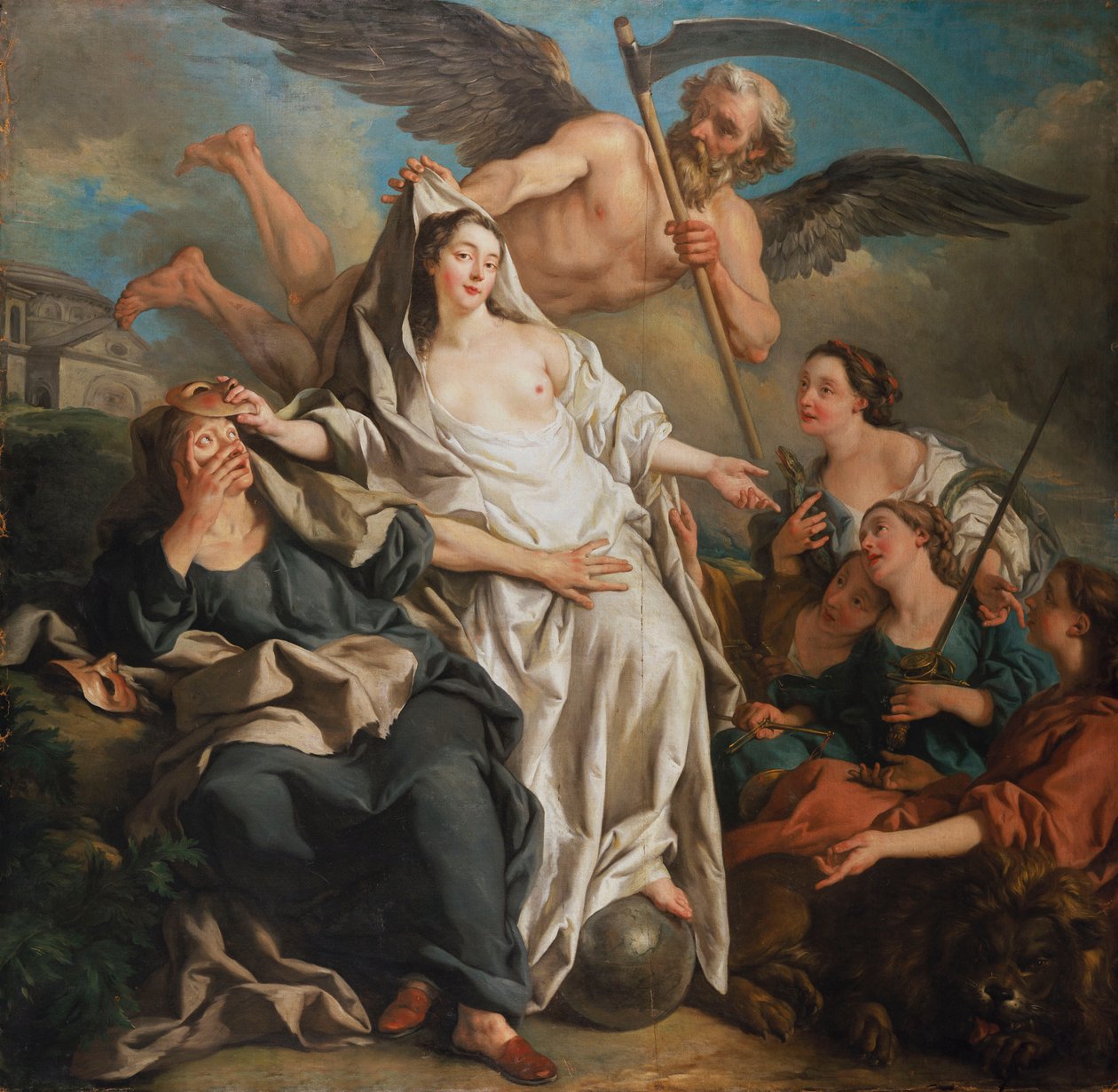 Tempo revelando a verdade, 1733 de Jean François de Troy