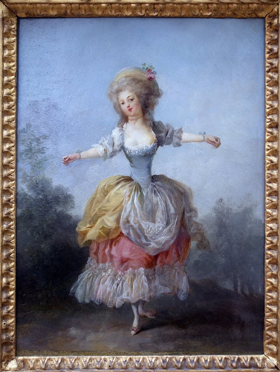 Dançarino em Luís XVI. Pintura de Jean Frederic Schall (1752-1825), óleo sobre tela, finais do século XVIII. Museu de Belas Artes de Nantes. de Jean Frederic Schall