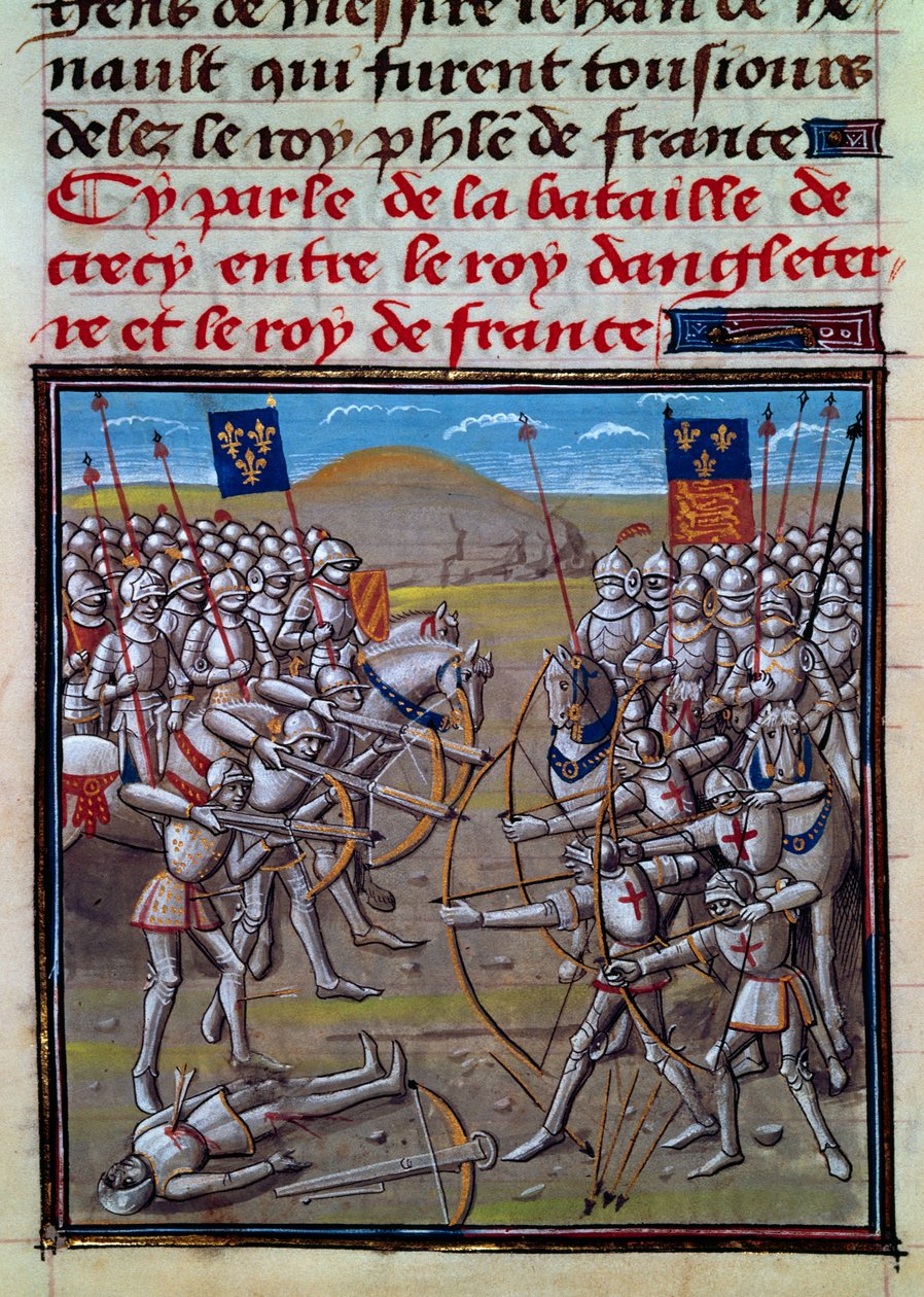 Batalha de Crecy, miniatura de Froissart