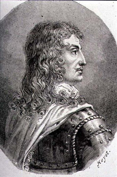 Retrato de François, Duque de La Rochefoucauld (1613-80) (gravura) de Jean Georges (after) Huyot