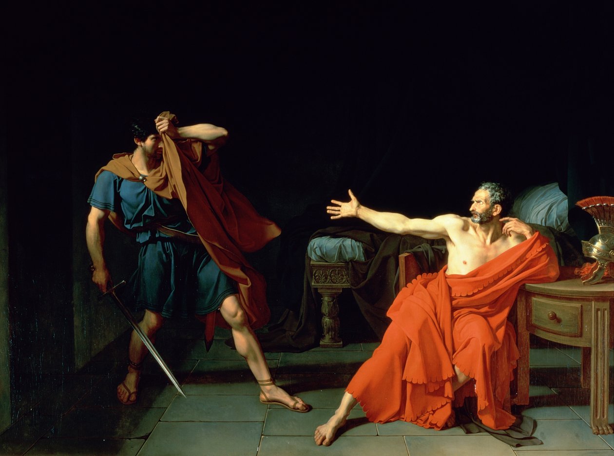 Francês: Marius prisonnier à Minturnes Marius at Minturnae de Jean Germain Drouais