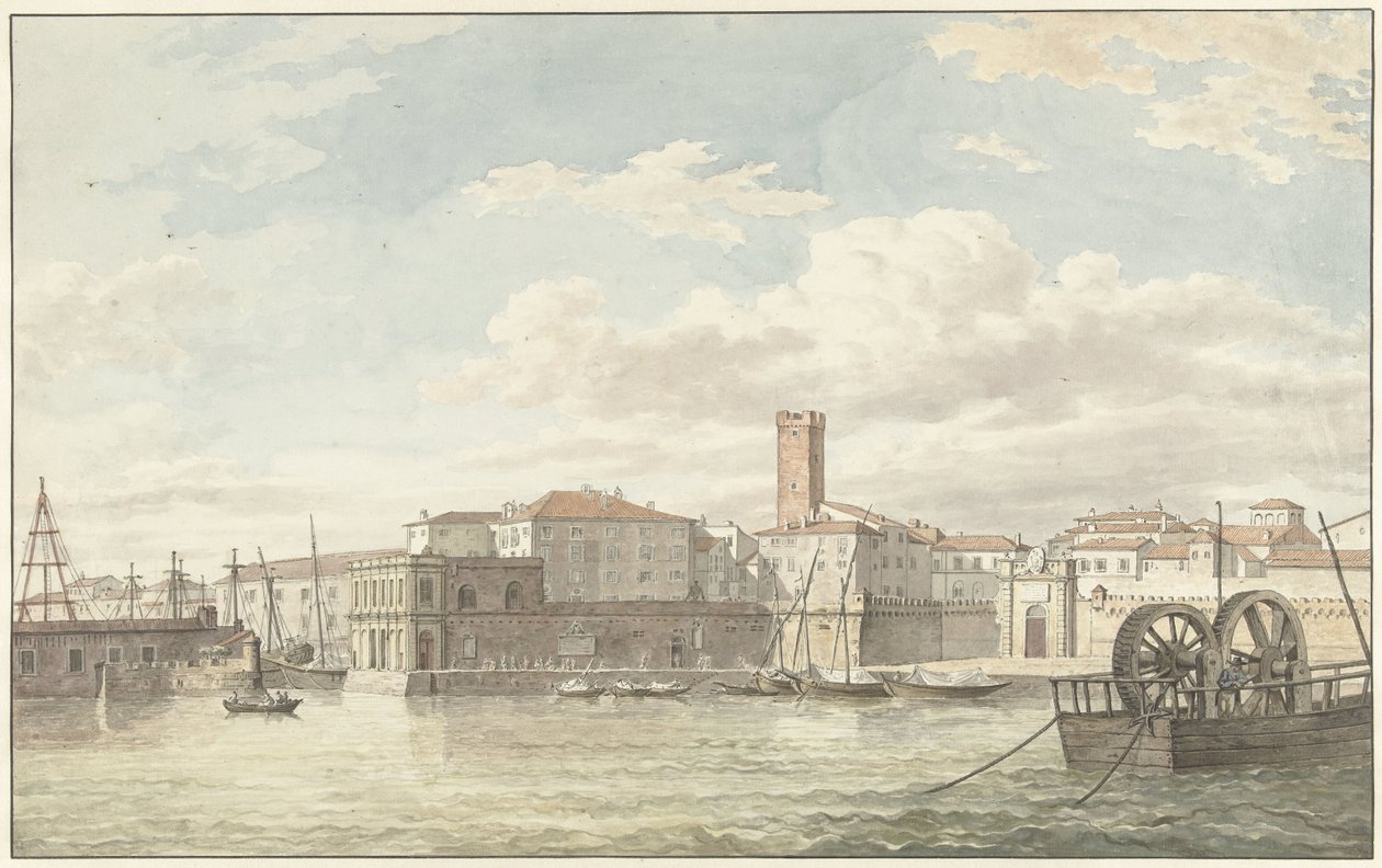 O porto de Civitavecchia de Jean Grandjean