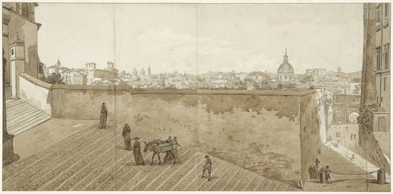 Vista de Roma do Capitólio de Jean Grandjean