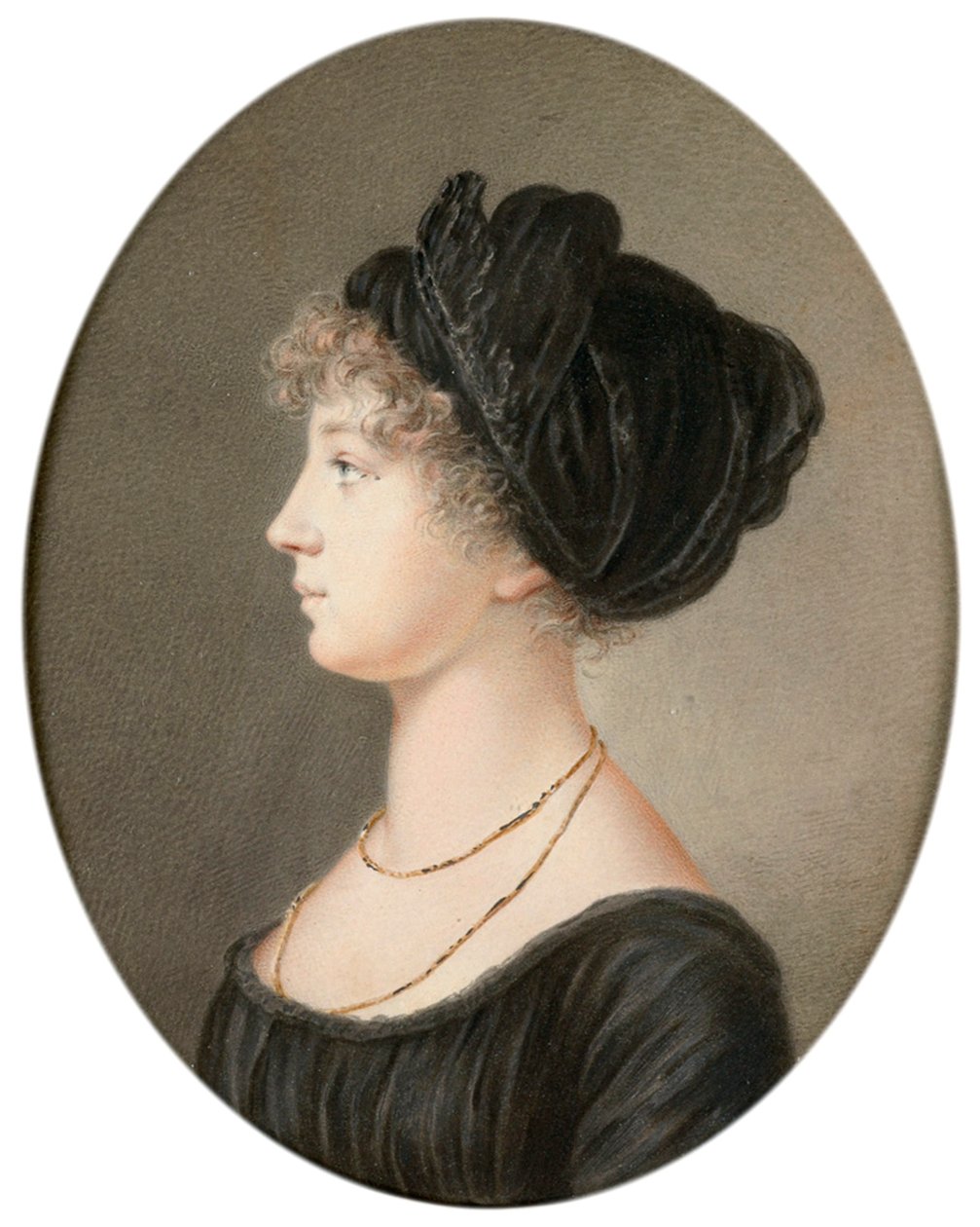 Tsarina Elizabeth Alexeievna da Rússia, 1824. de Jean Henri Benner