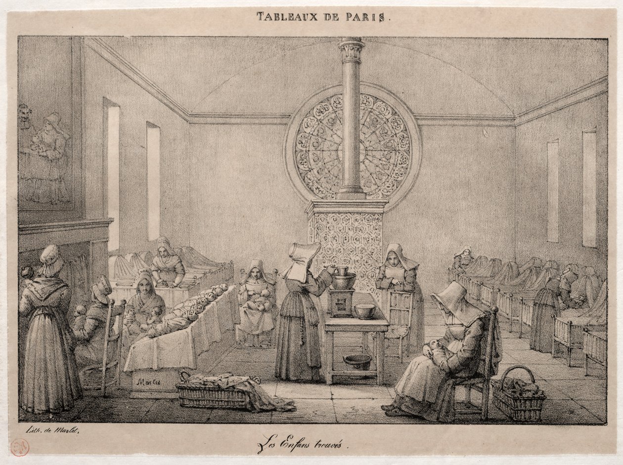 Cenas de Paris: O Hospital Foundling de Jean Henri Marlet