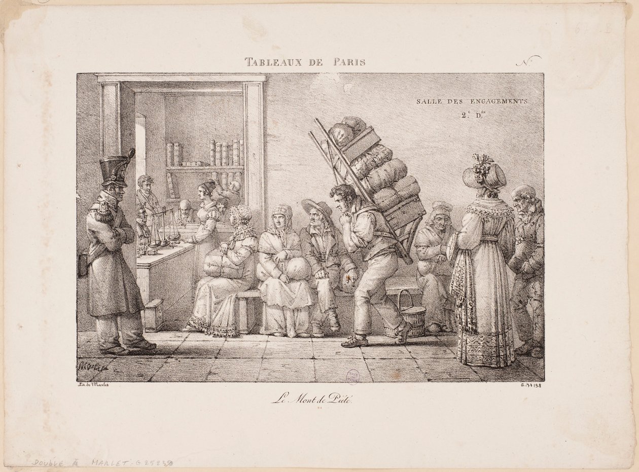 Quadros de Paris. A casa de penhores. de Jean Henri Marlet