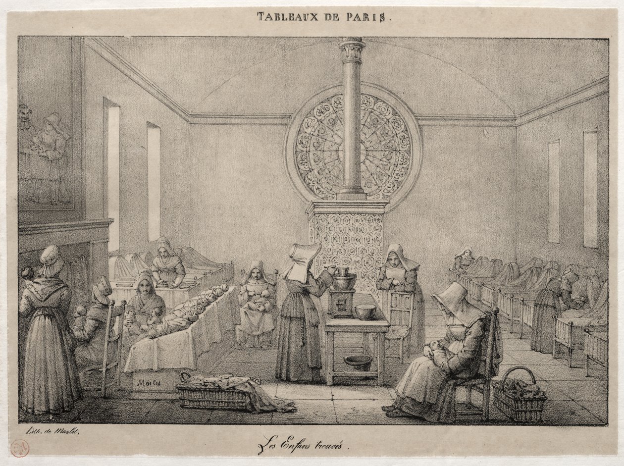 Cenas de Paris: O Hospital Foundling de Jean Henri Marlet