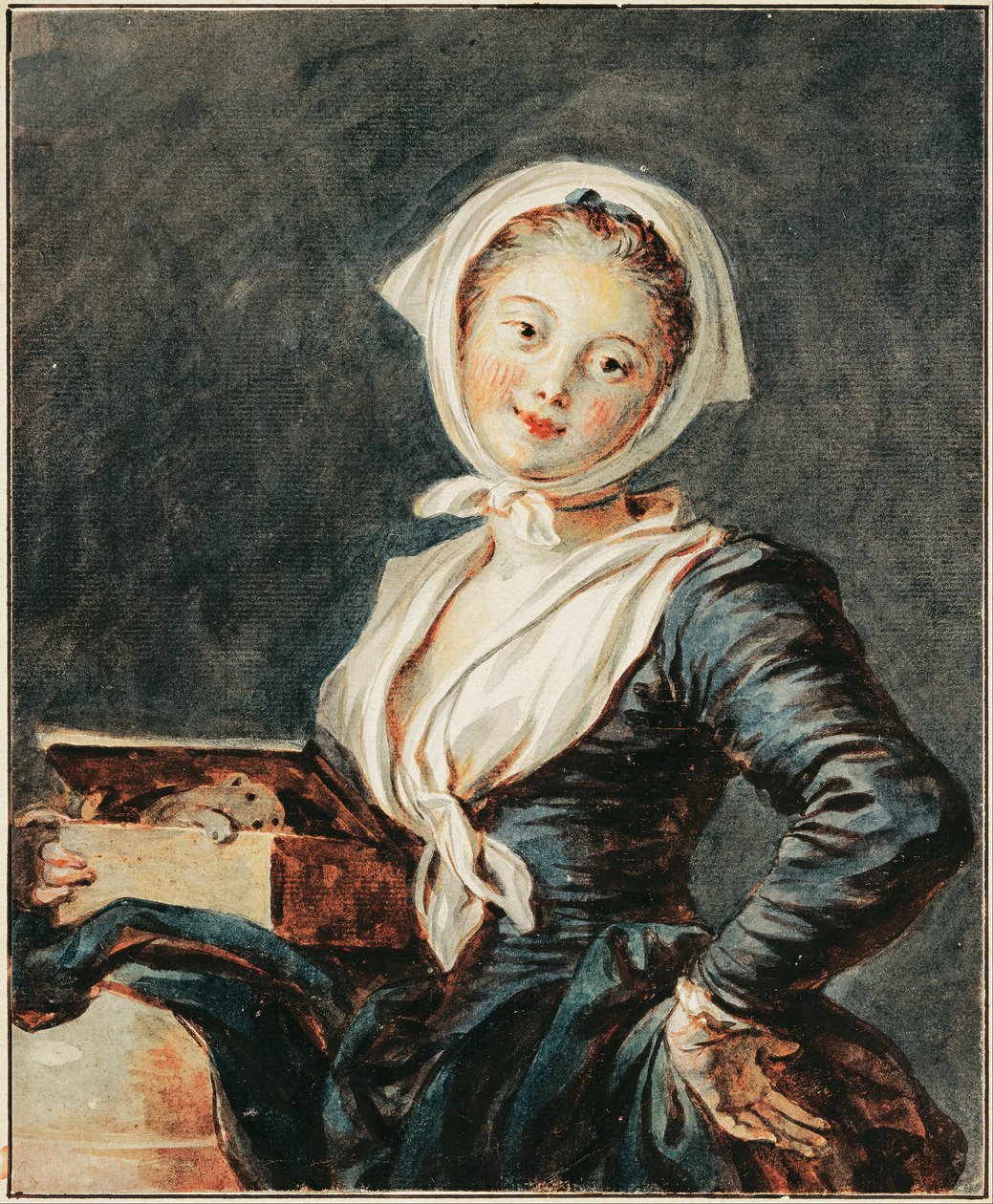 A rapariga da marmota de Jean Honore Fragonard
