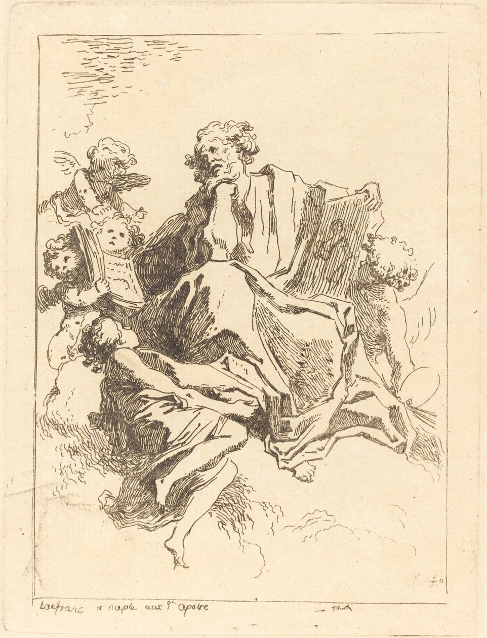 São Lucas de Jean Honoré Fragonard after Giovanni Lanfranco