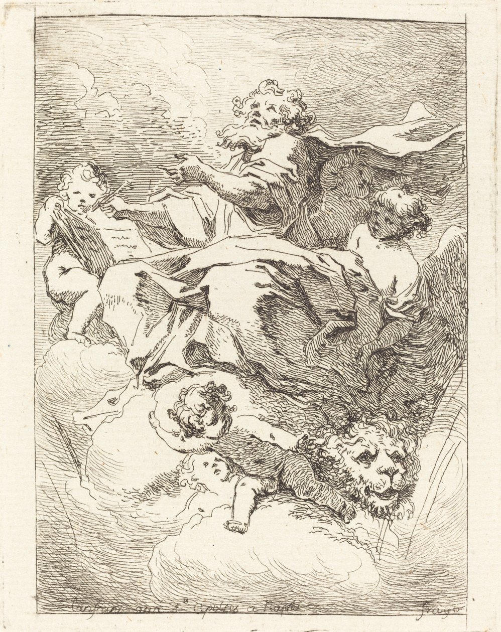 São Marcos de Jean Honoré Fragonard after Giovanni Lanfranco