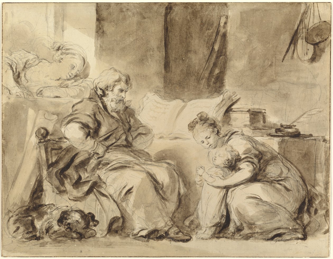 Uma oração para o vovô de Jean Honore Fragonard