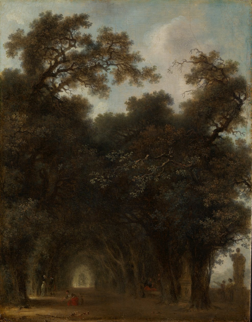 Avenida sombreada, ca. 1775 de Jean Honore Fragonard