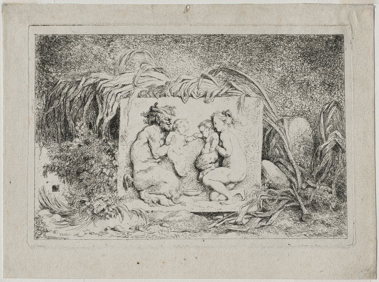 Bacchanales: A Família do Sátiro de Jean Honore Fragonard