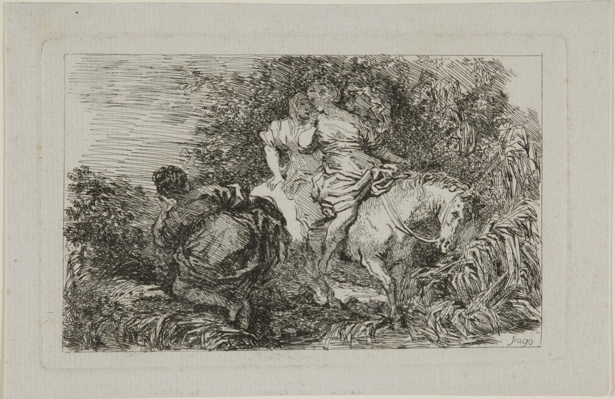 Cloelia e os seus companheiros de Jean Honore Fragonard