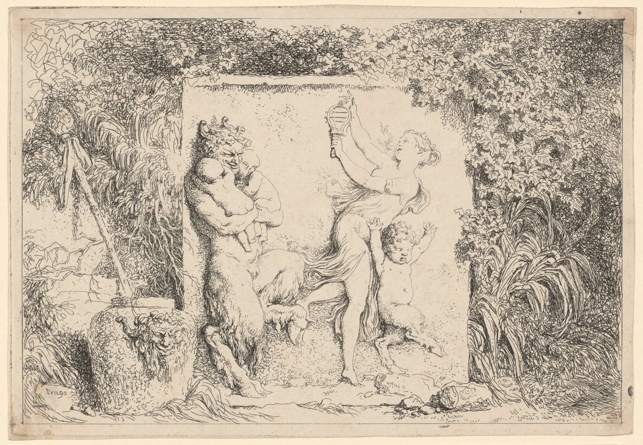 Dança dos Sátiros de Jean Honore Fragonard