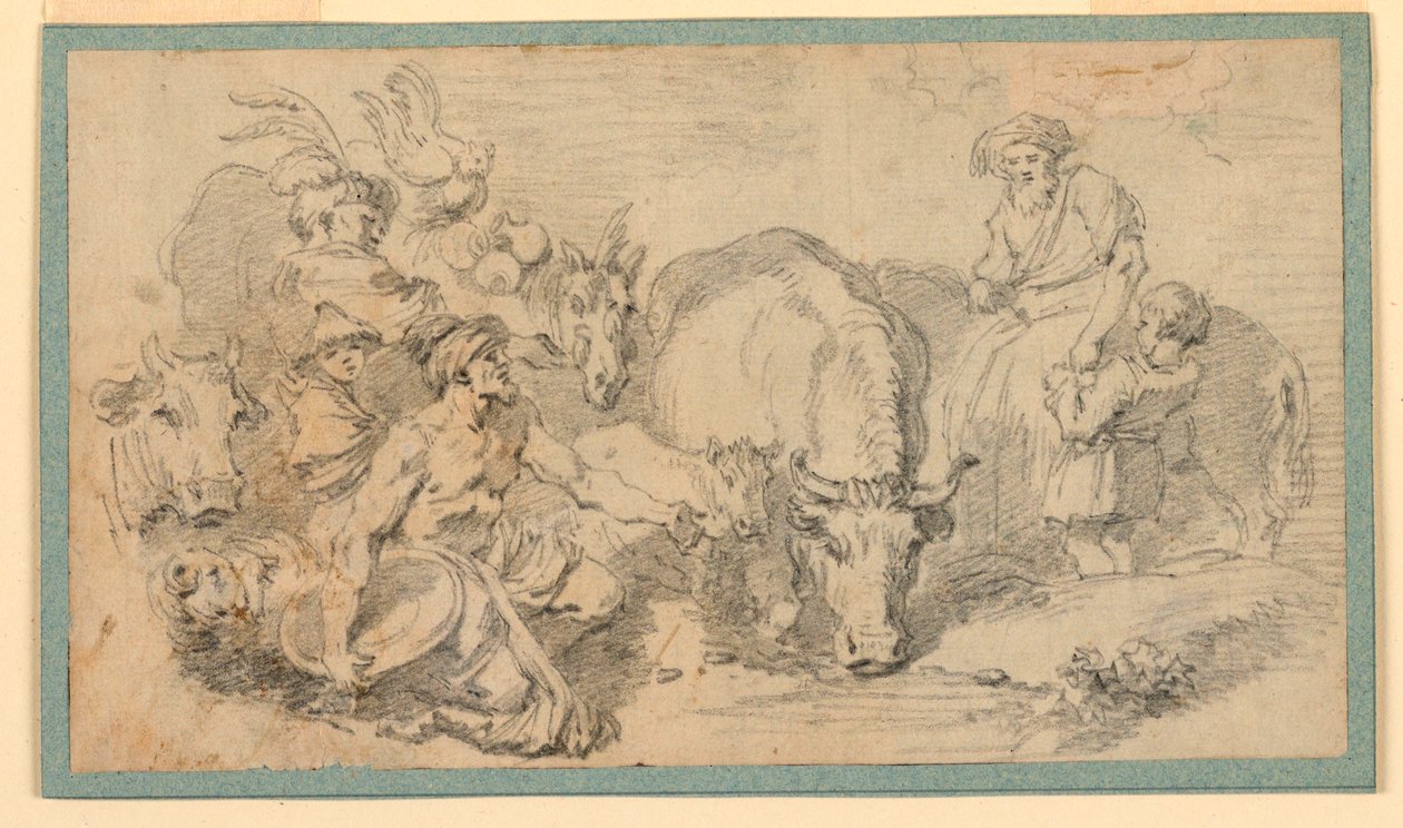 Desenho, Cena Oriental, ca. 1770 de Jean Honore Fragonard