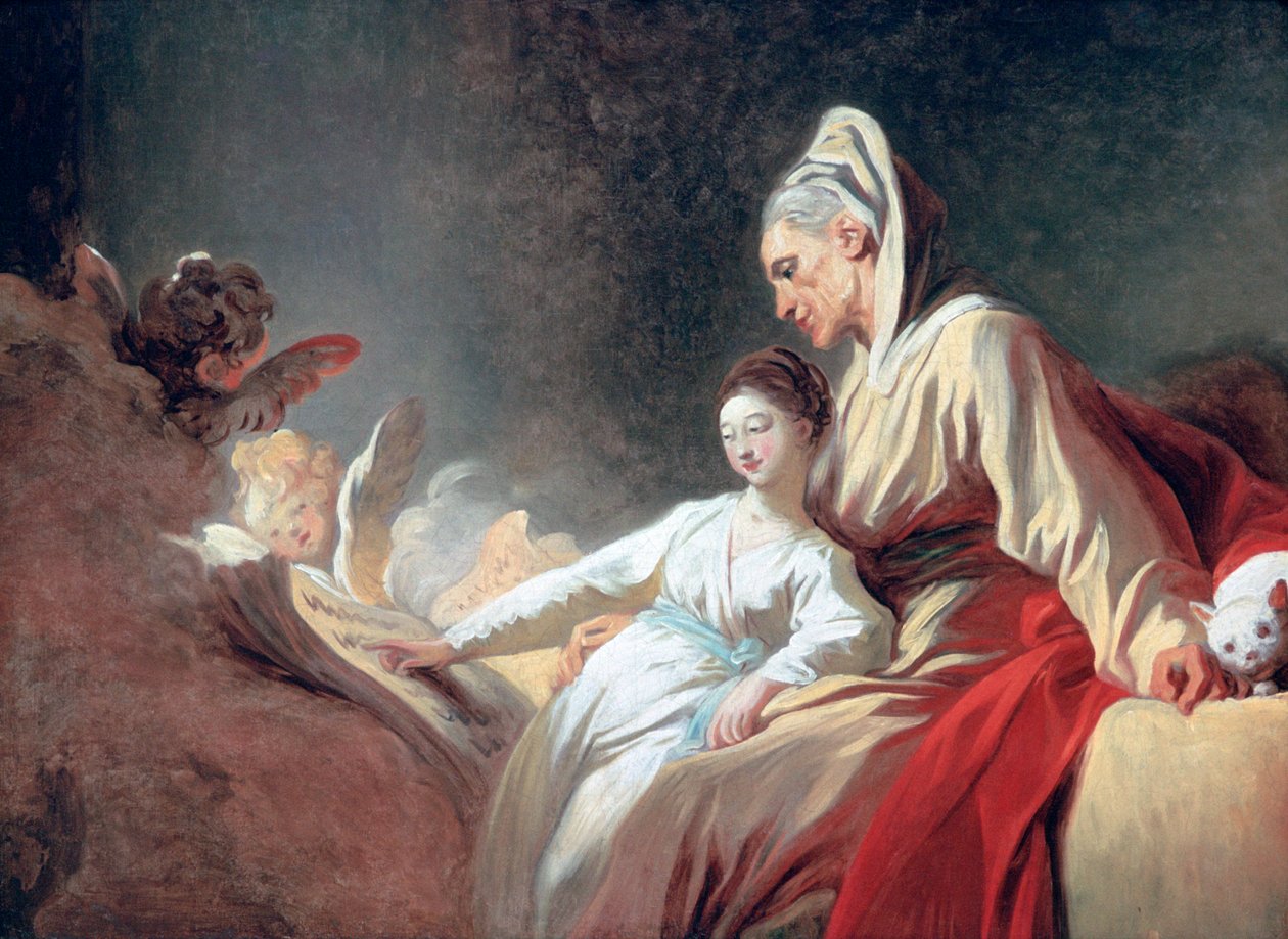 Educação da Virgem, c1773 de Jean Honore Fragonard