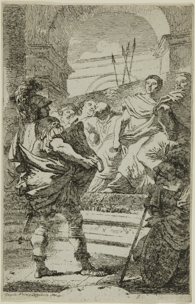 Fabius Maximus perante o Senado cartaginês de Jean Honore Fragonard