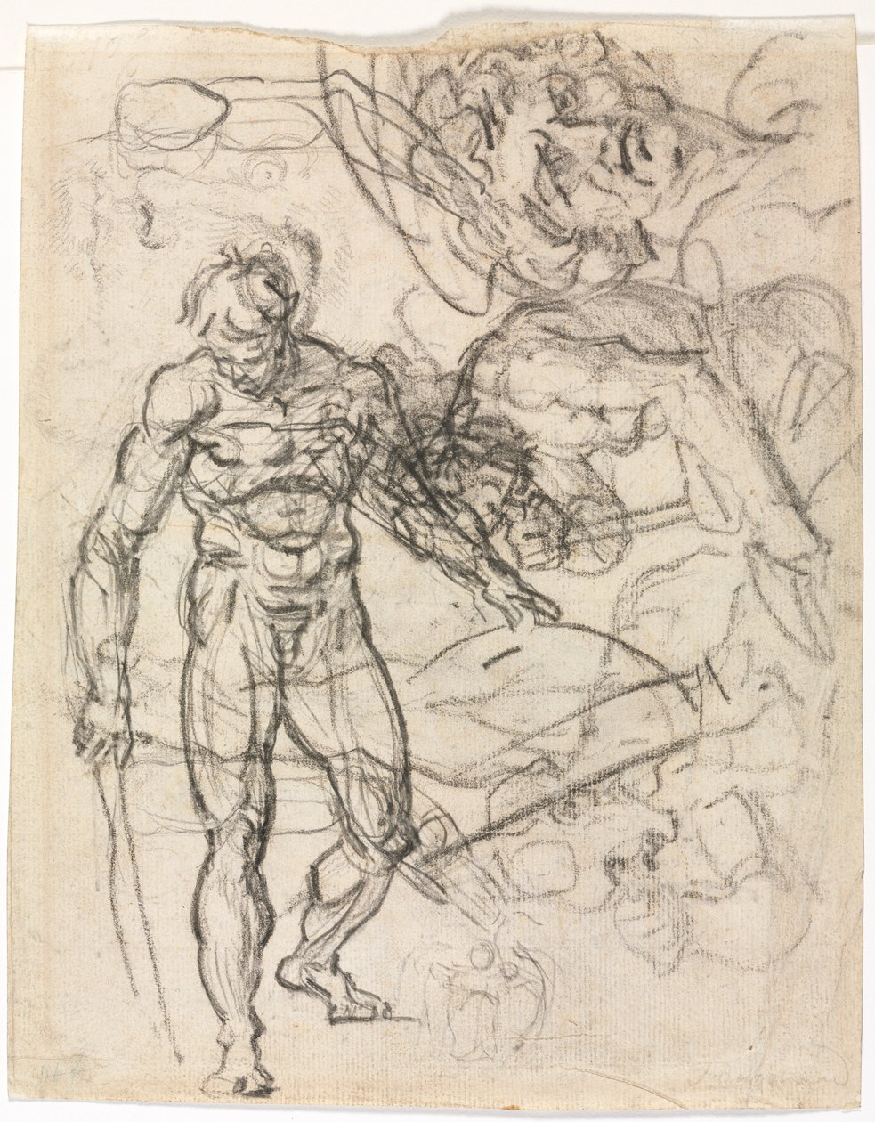 Estudos de Figuras (verso) de Jean Honore Fragonard