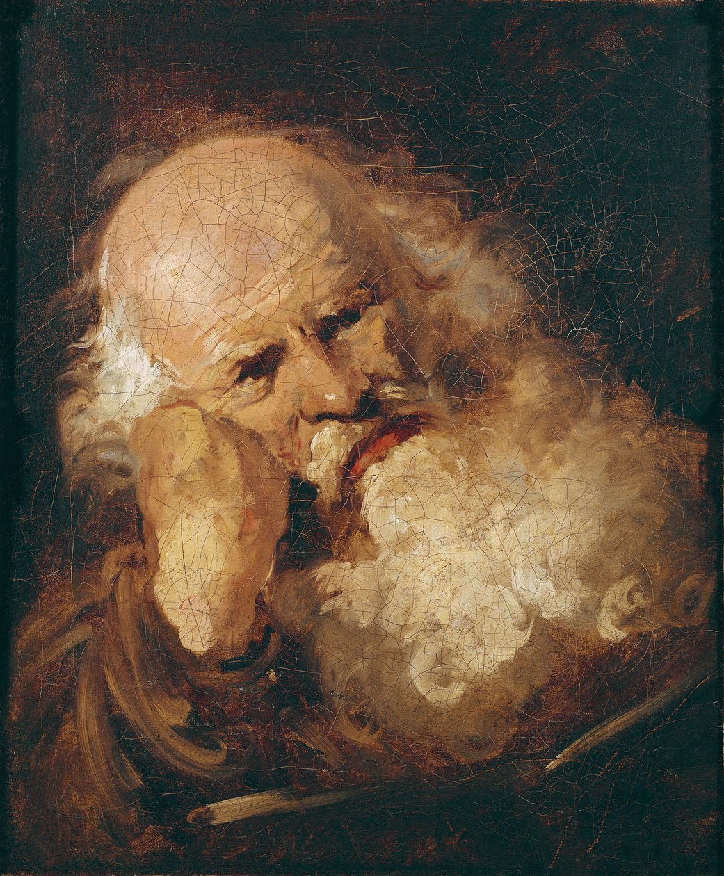 Cabeça de um homem velho de Jean Honore Fragonard