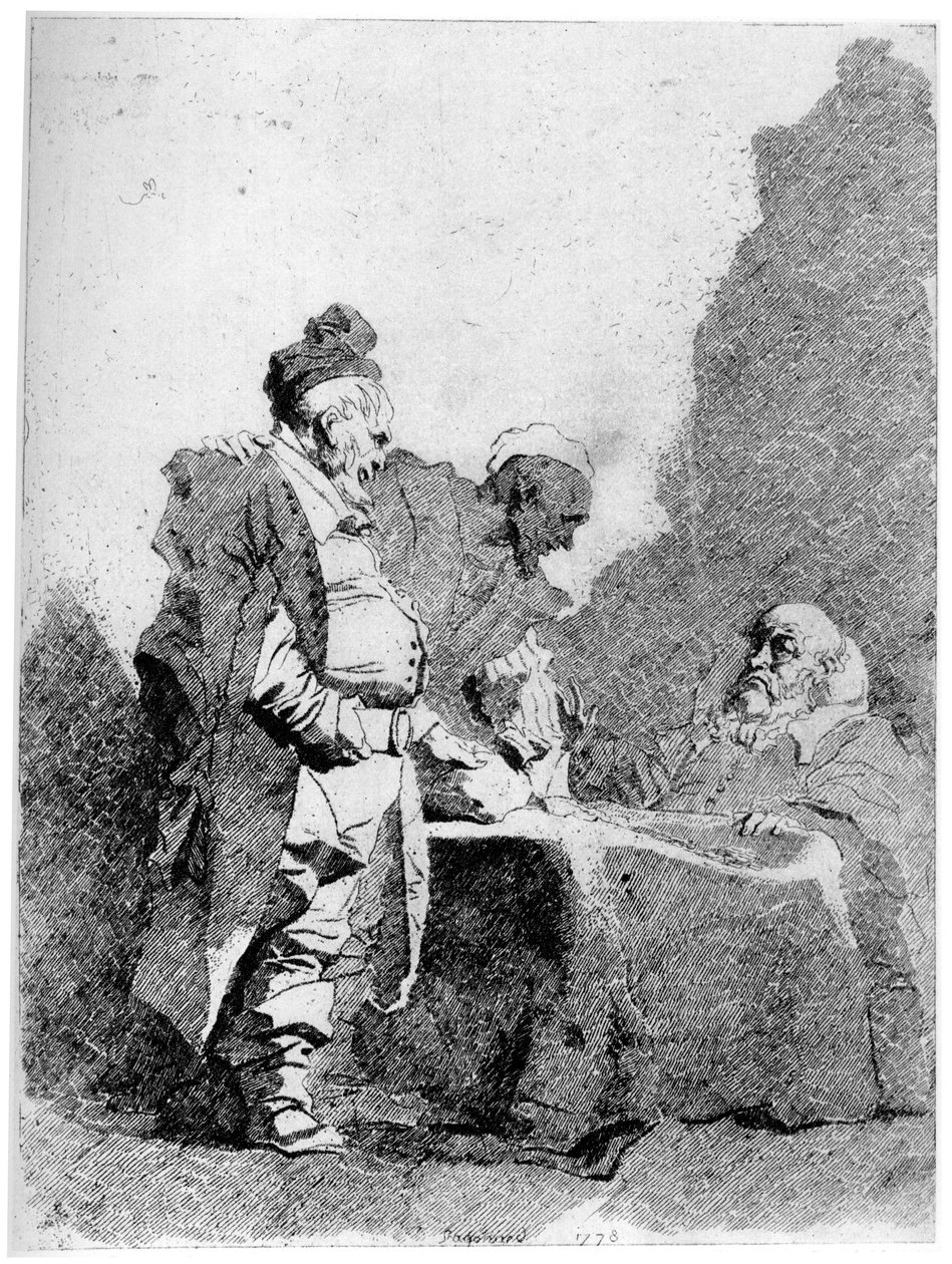 Os negociantes, c1750-1800, 1924 de Jean Honore Fragonard