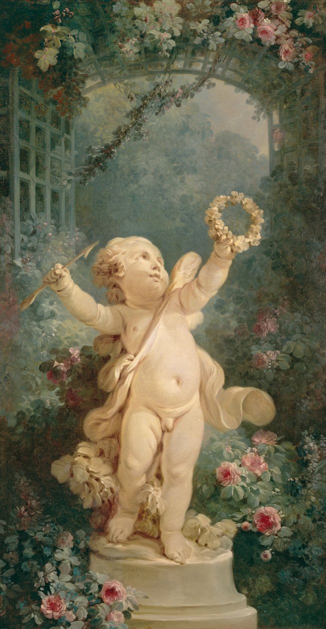 Amor Triunfante (antes da restauração) de Jean Honore Fragonard