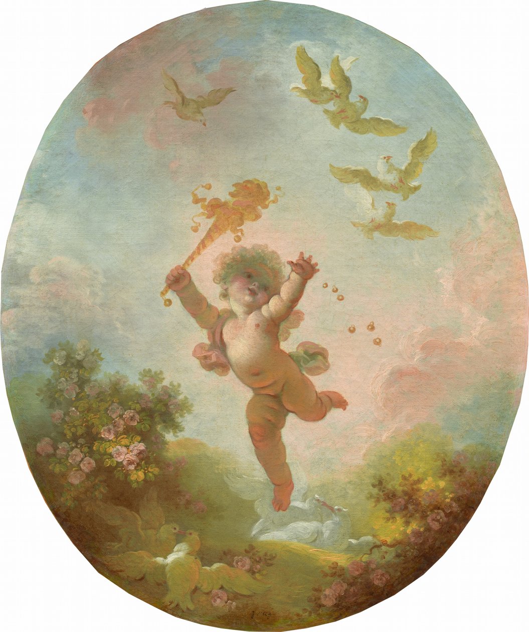 Amor como loucura, c. 17731776. de Jean Honore Fragonard