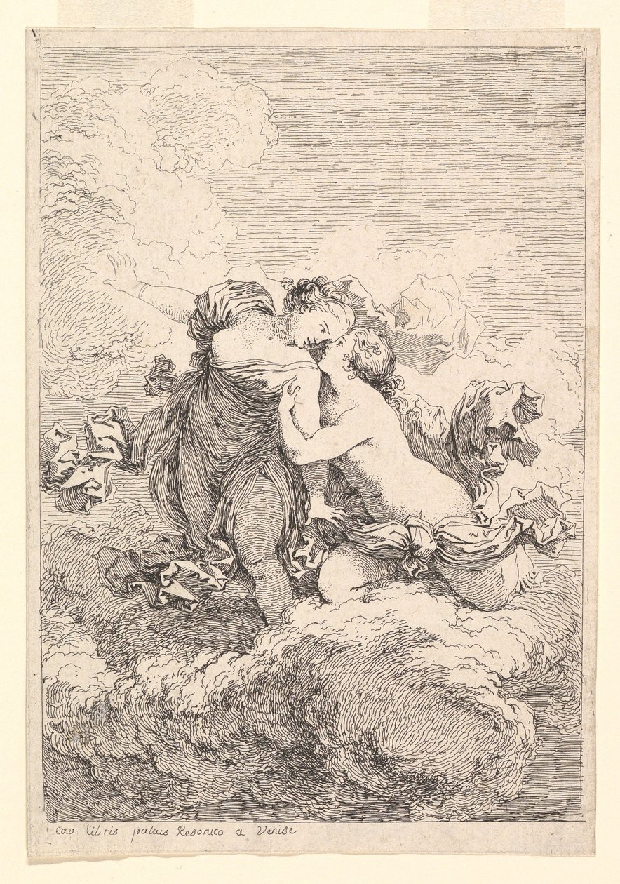 Cena mitológica, possivelmente Diana Seducing Callisto, ca. 1764 de Jean Honore Fragonard