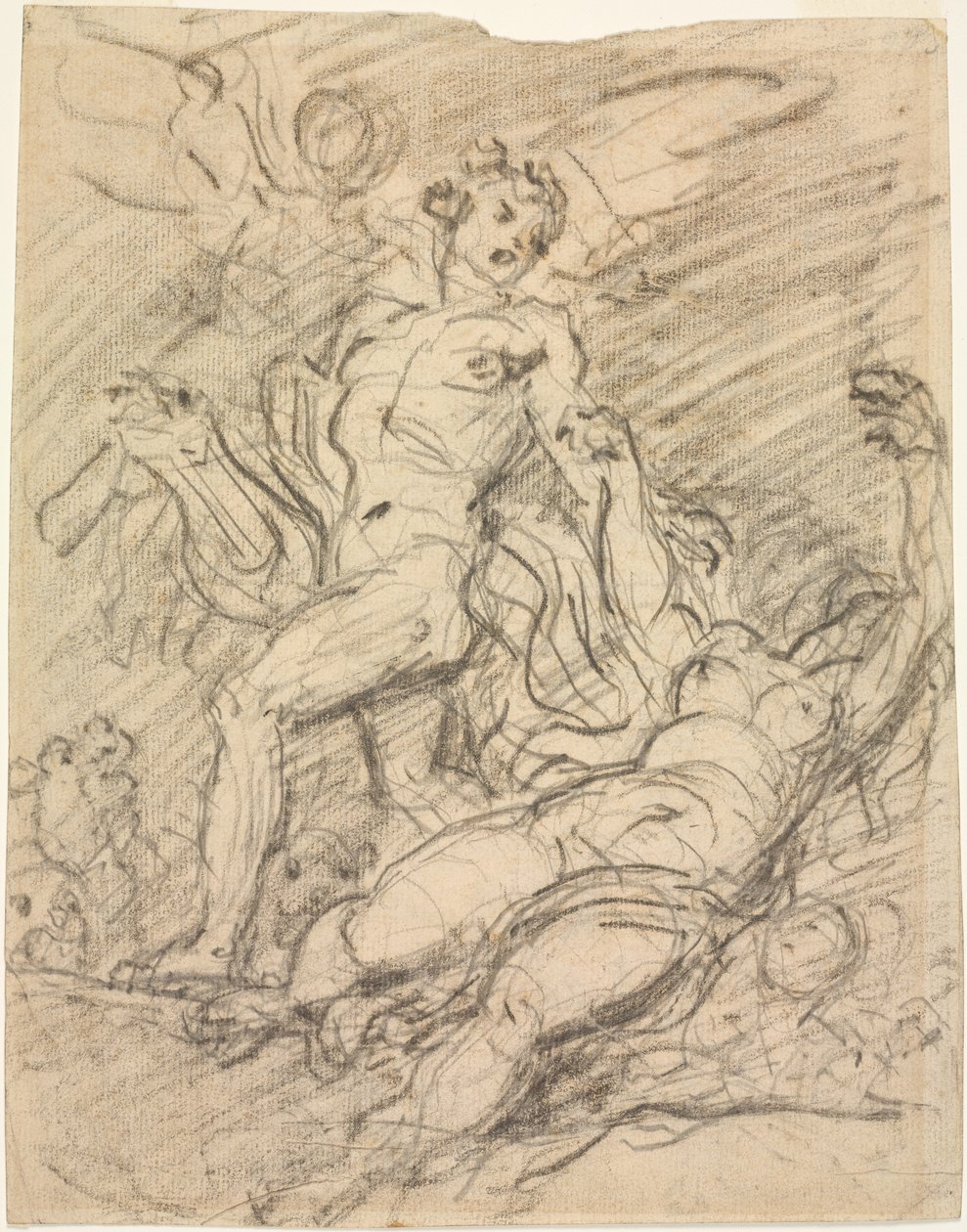 Orfeu e Eurídice (reto) de Jean Honore Fragonard