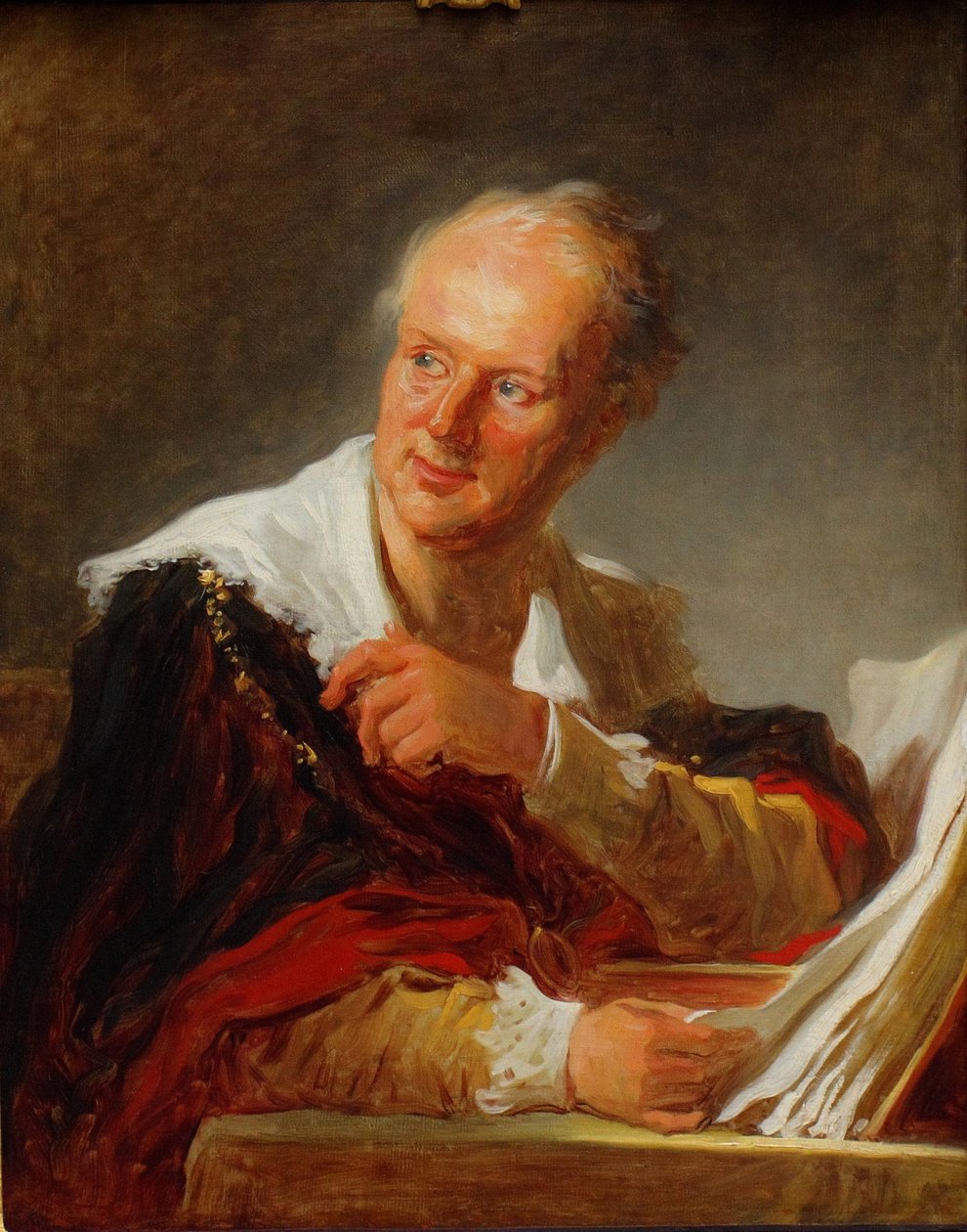 Retrato de Denis Diderot 17131784, ca 1769 de Jean Honore Fragonard