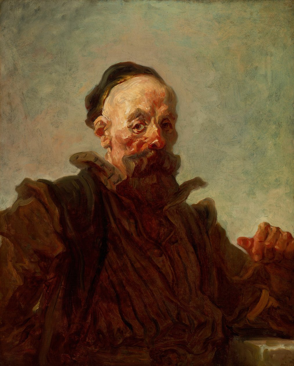 Retrato de um homem fantasiado, 176870. de Jean Honore Fragonard