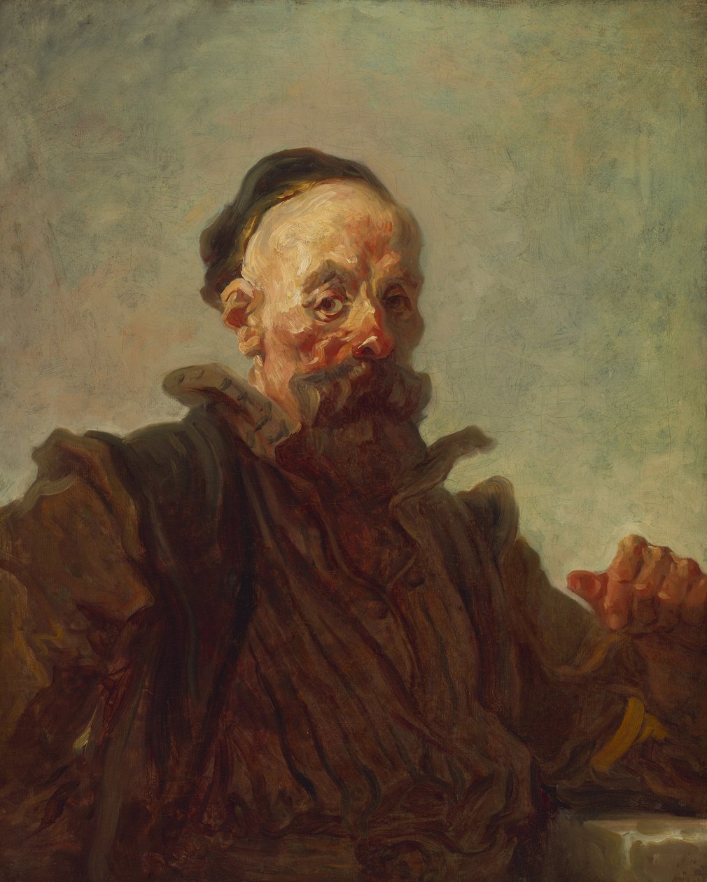 Retrato de um homem em traje espanhol, 1768-70 de Jean Honore Fragonard
