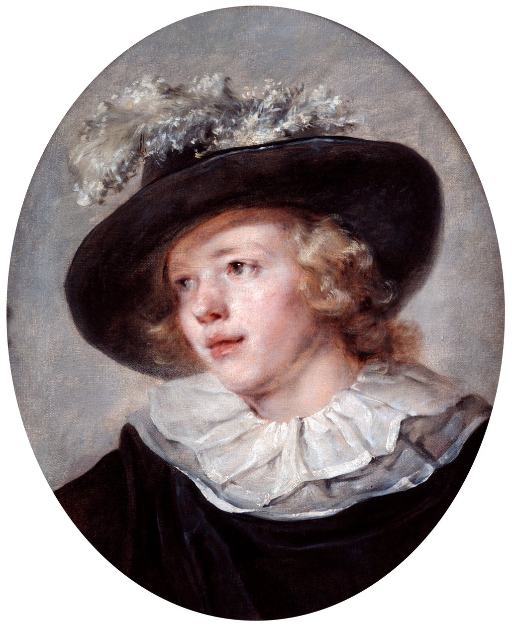 Retrato de um jovem, século XVIII e XIX de Jean Honore Fragonard