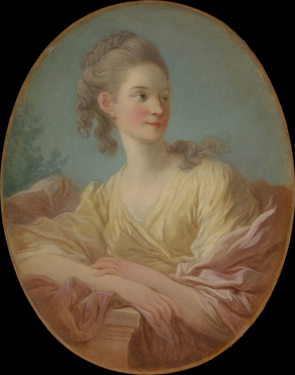 Retrato de uma jovem, de 1770. de Jean Honore Fragonard