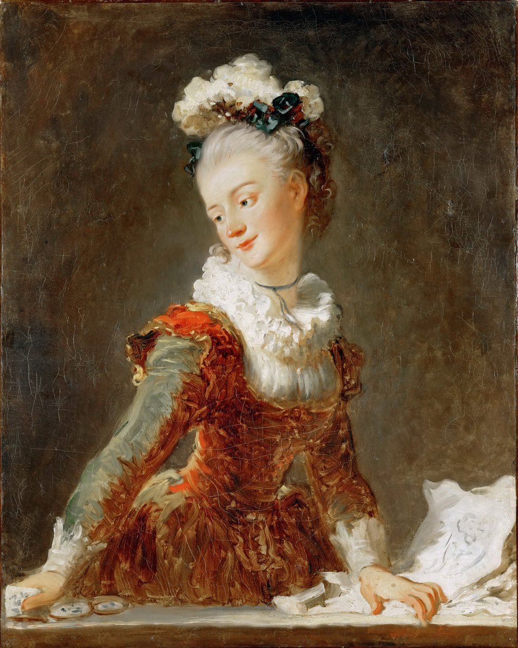 Retrato da bailarina Marie-Madeleine Guimard 1743-1816 de Jean Honore Fragonard