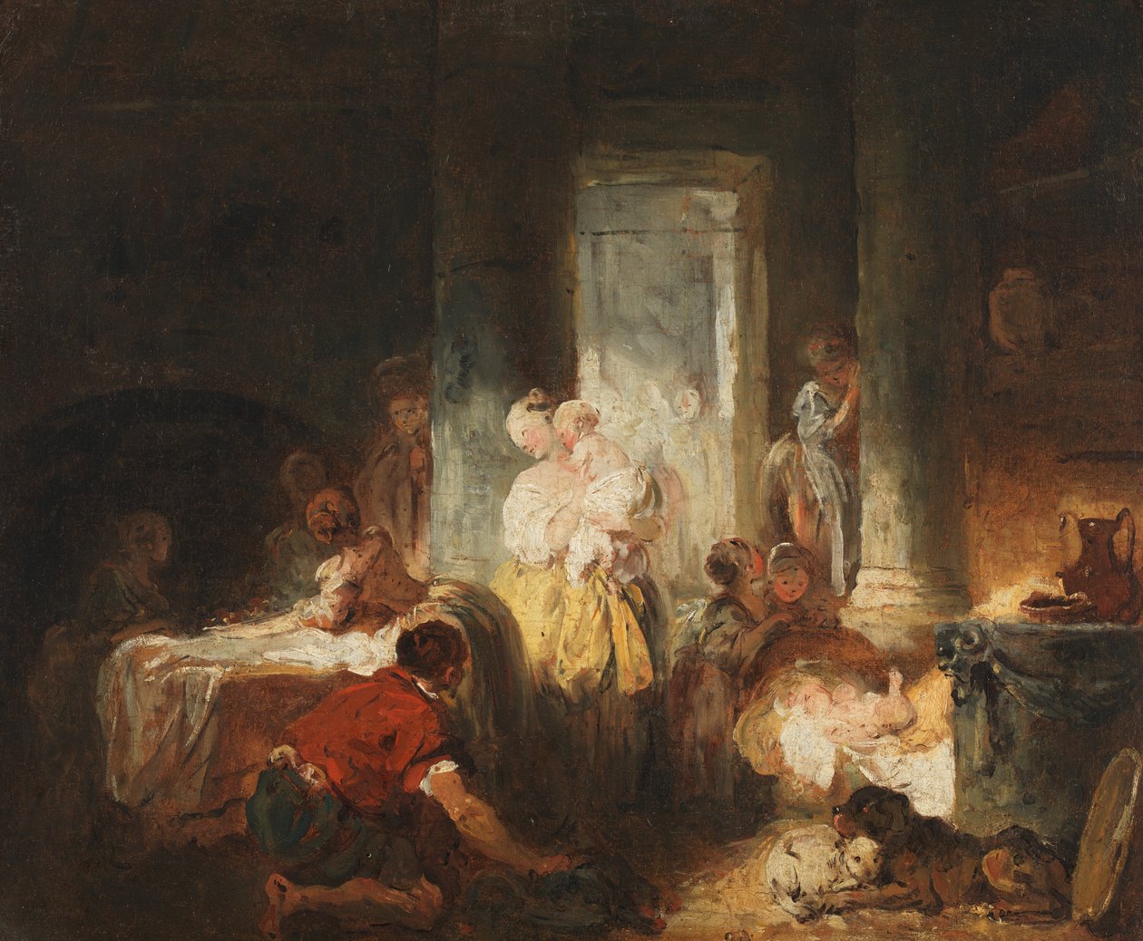 Roman Interior, ca. 1760 de Jean Honore Fragonard