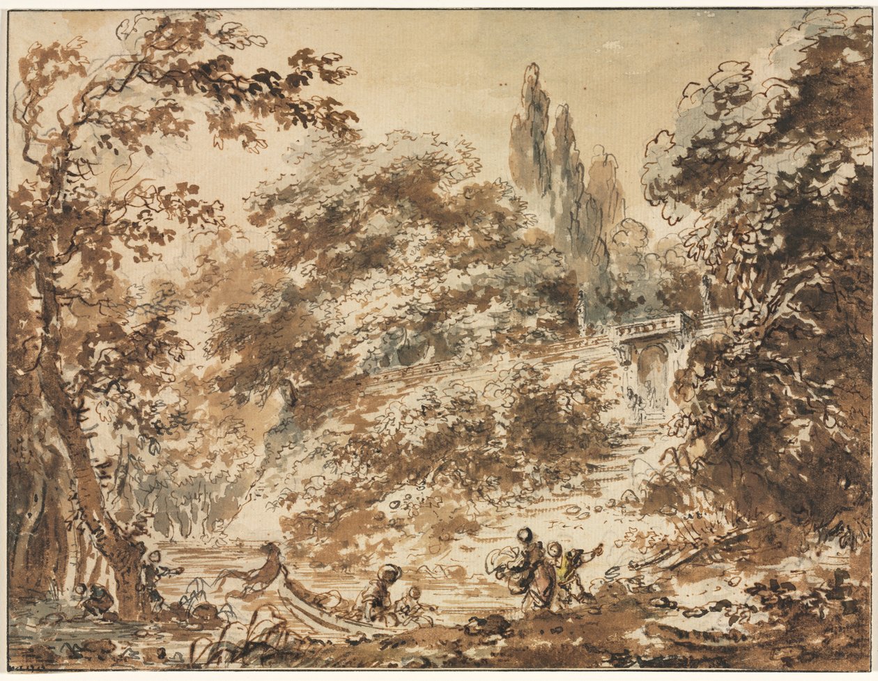 Cena em um parque de Jean Honore Fragonard