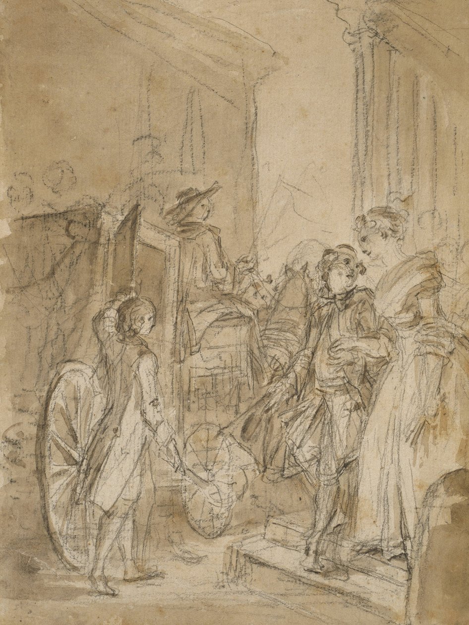 A partida do treinador de Jean Honore Fragonard