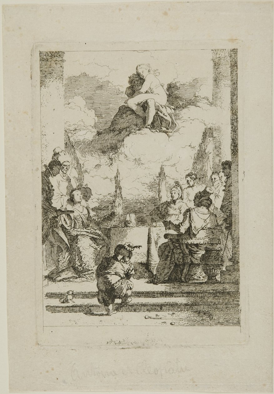 A festa de Antônio e Cleópatra de Jean Honore Fragonard