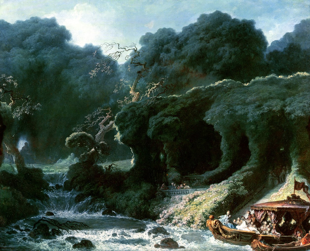 O Fete em Rambouillet ou, A Ilha do Amor, c.1770 de Jean Honore Fragonard
