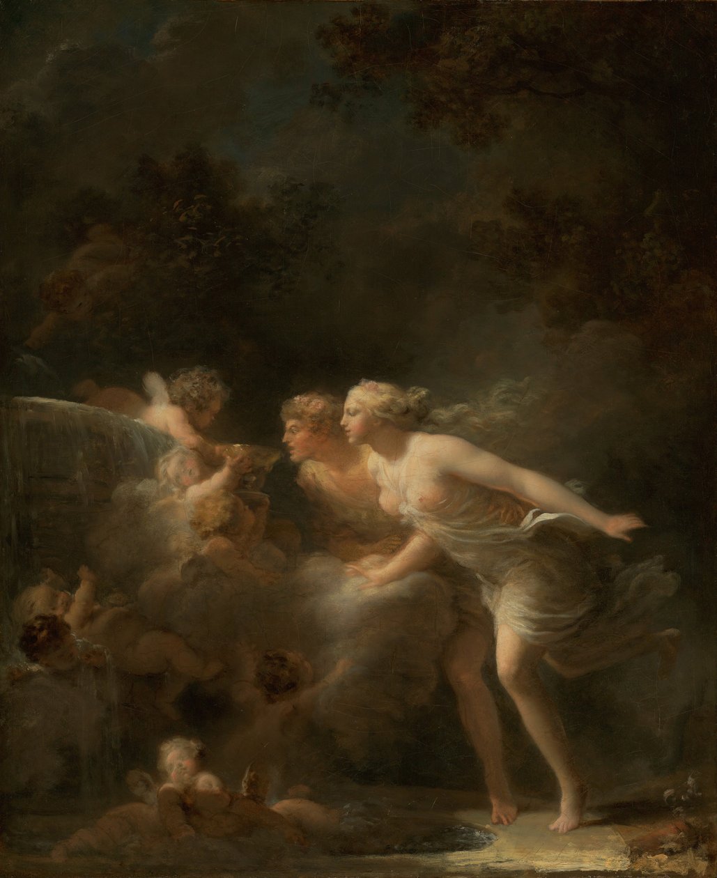 A Fonte do Amor, c. 1785 de Jean Honore Fragonard