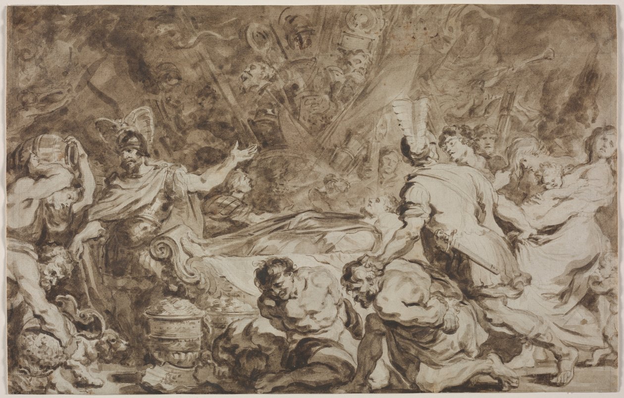 O funeral de Décio de 1774. de Jean Honore Fragonard