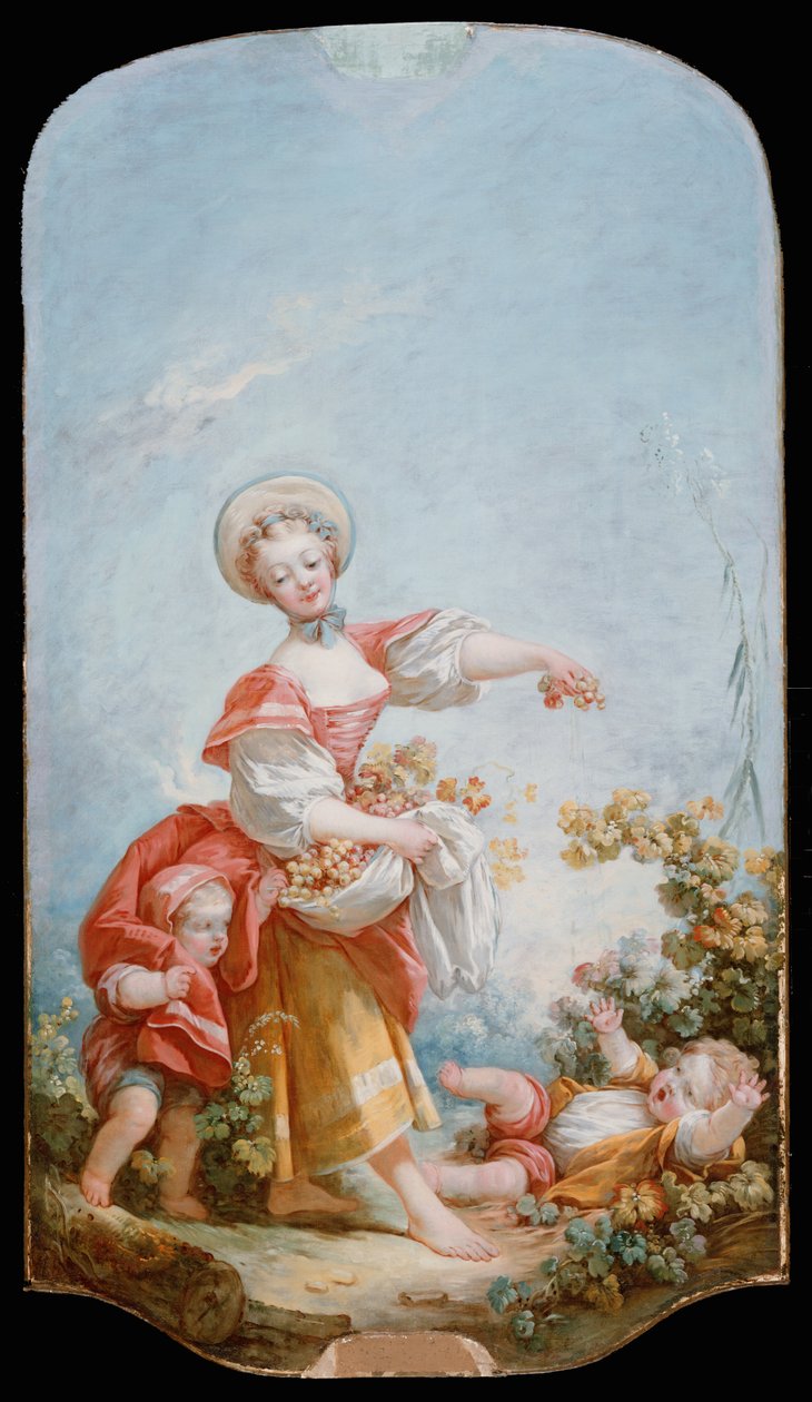 The Grape Gatherer, 1748-52 de Jean Honore Fragonard