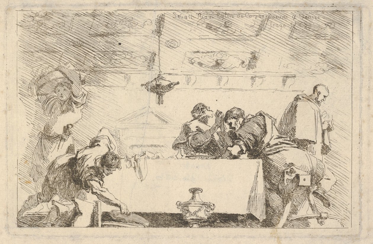 A Última Ceia, ca. 1761-64. de Jean Honore Fragonard