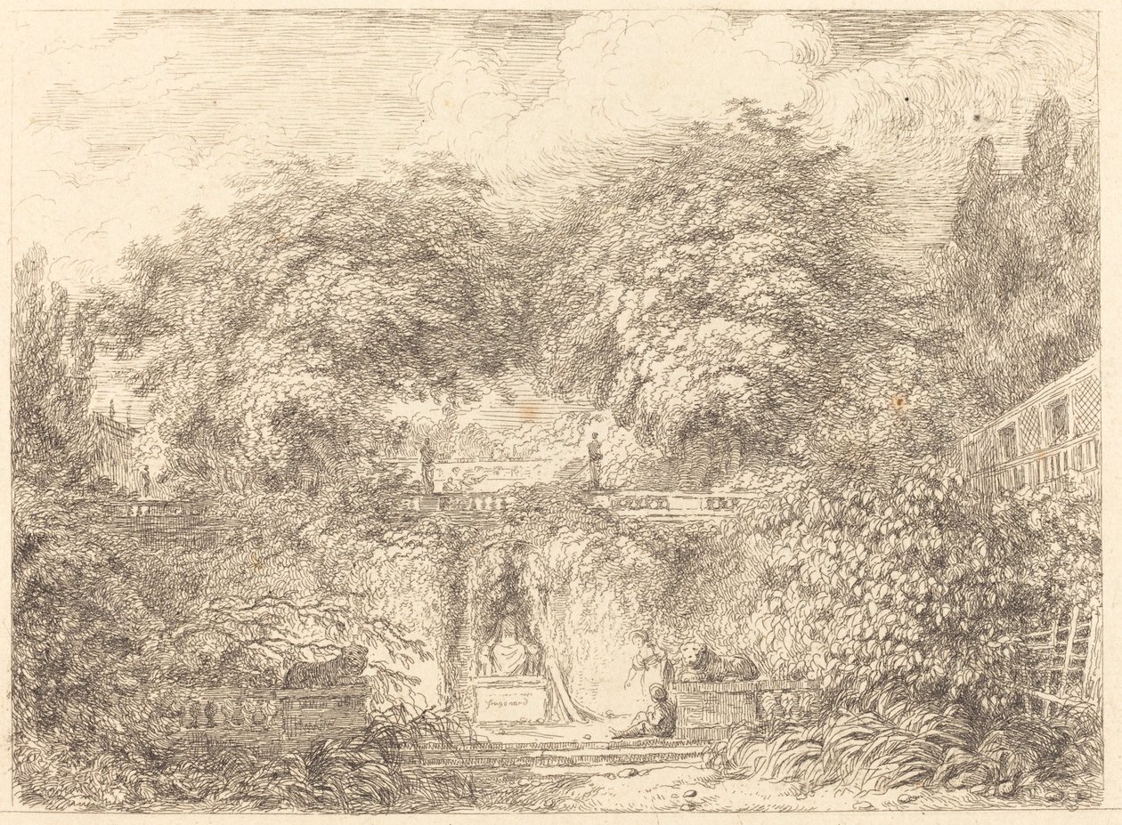 O Pequeno Parque (Le petit parc) de Jean Honore Fragonard