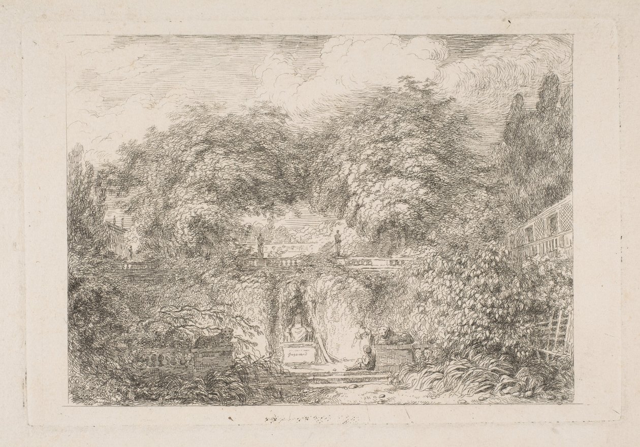 O Pequeno Parque, c. 1763. de Jean Honore Fragonard