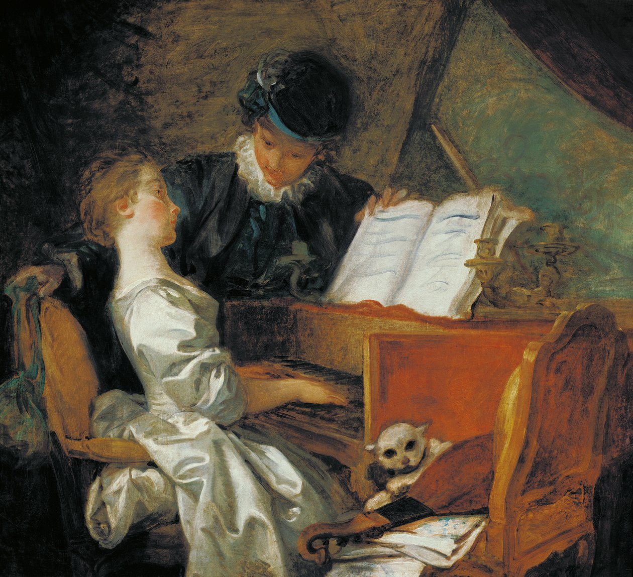 A lição de música de Jean Honore Fragonard
